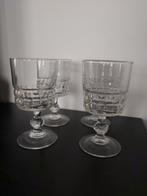 Lot de 4 anciens verres à vin ou eau vintage, Collections, Verres & Petits Verres, Comme neuf, Enlèvement ou Envoi