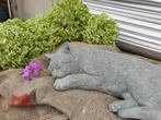 tuinbeeld poes van beton , kat, Nieuw, Beton, Ophalen of Verzenden