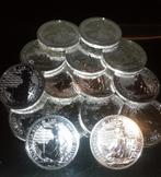Set van 25 munten van 99,99% puur zilver van elk een ounce, Ophalen of Verzenden, Zilver