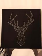 Hert canvas zwart/wit, Huis en Inrichting, Ophalen