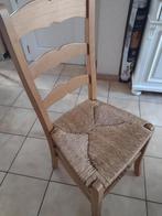 4 Houten stoelen met rieten zitting, Ophalen, Riet of Rotan, Overige kleuren, Klassiek