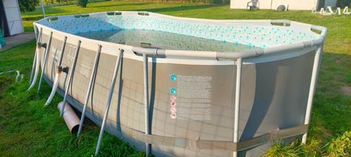 Bestway Zwembad met filterpomp + bash + ladder & producten, Tuin en Terras, Zwembaden, Gebruikt, Opzetzwembad, 120 cm of meer