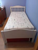Bed voor 1 persoon., Ophalen, 90 cm, Eenpersoons, Wit