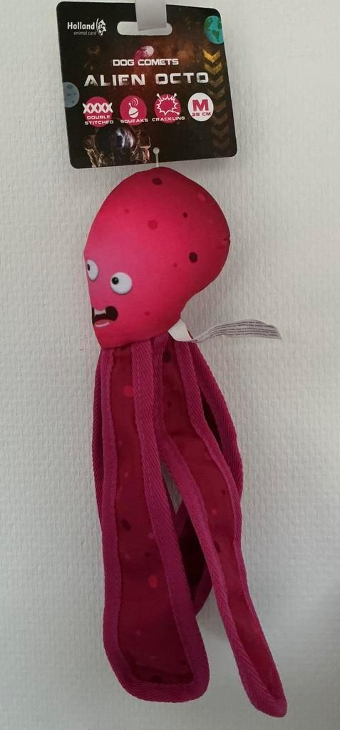 Dog Comets Alien Octopus Pink, Dieren en Toebehoren, Hondenspeelgoed, Nieuw, Knuffels, Ophalen of Verzenden