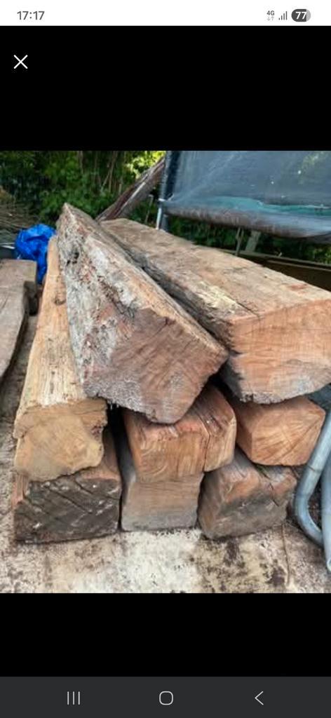 Azobe balken / palen, Doe-het-zelf en Bouw, Hout en Planken, Ophalen