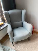 Mooie blauwe fauteuil lounge zetel, Huis en Inrichting, Ophalen, Stof