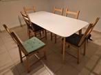 Table + 6 chaises, Maison & Meubles, Brun, Enlèvement, Bois, Ikea