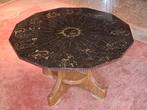 Salontafel - Graniet op eiken voet, Huis en Inrichting, Tafels | Salontafels, Ophalen, Gebruikt, 50 tot 100 cm, Rustiek