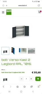 BOTT Verso kast 2legbord Ral 7016 Nieuw en ongebruikt !!!, Doe-het-zelf en Bouw, Ophalen