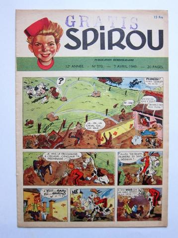 Spirou 573 avec cachet gratis (1949) TBE