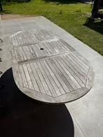 Teak tafel en 4 stoelen, Tuin en Terras, Ophalen, Gebruikt