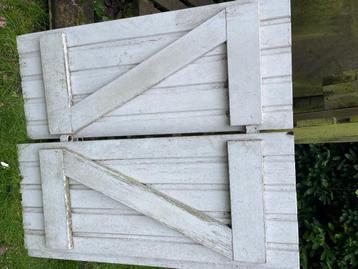 Houten raamluiken vintage boerderij  beschikbaar voor biedingen