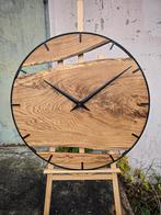 Imposante eiken wandklok 90 cm, Huis en Inrichting, Woonaccessoires | Klokken, Verzenden, Nieuw, Analoog, Wandklok