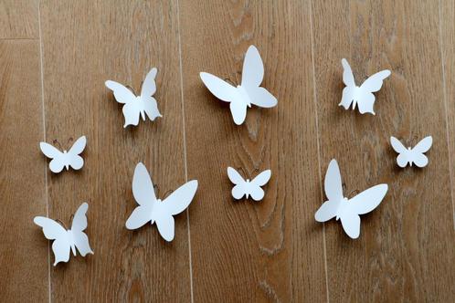 9 papillons blancs Umbra décoration murale, Maison & Meubles, Accessoires pour la Maison | Décorations murale, Comme neuf, Enlèvement ou Envoi