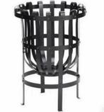 NIEUW zwart Metaal Metalen Vuurkorf Vuur korf rek tuin groot, Ophalen of Verzenden, Nieuw, Vuurkorf