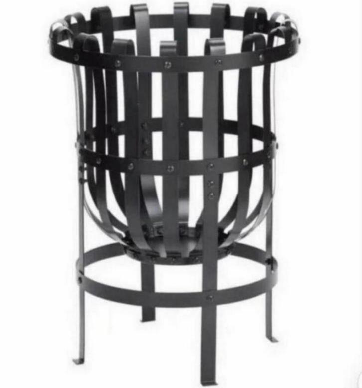 NIEUW zwart Metaal Metalen Vuurkorf Vuur korf rek tuin groot, Tuin en Terras, Vuurkorven, Nieuw, Vuurkorf, Ophalen of Verzenden