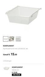 2x Ikea KOMPLEMENT Fijndraadmand (50x58 cm) voor PAX kast, Ophalen