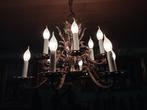 Grote bronzen fakkellamp met 12 takken, Antiek en Kunst, Ophalen