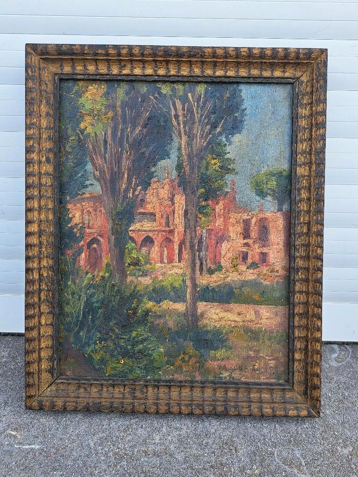 Huile sur toile signe alfred duriau, Antiquités & Art, Art | Peinture | Classique, Enlèvement ou Envoi