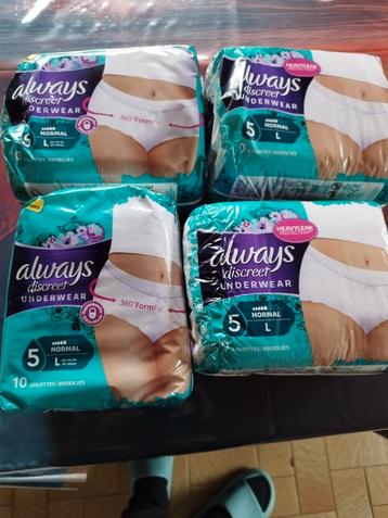Always broekjes of maandverband beschikbaar voor biedingen