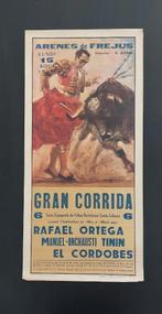 Affiche corrida les arènes de Fréjus 1962, Enlèvement ou Envoi