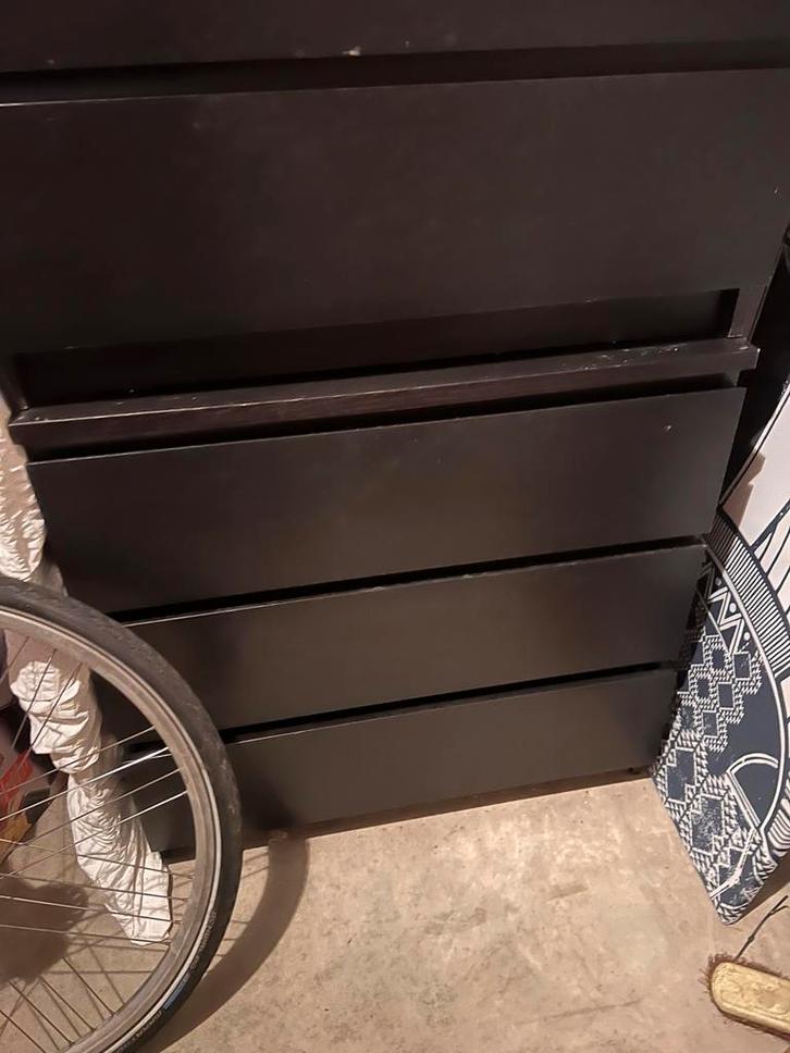 Malm kast bruin/zwart 2 samen voor €40,-, Huis en Inrichting, Kasten | Ladekasten, Zo goed als nieuw, Ophalen