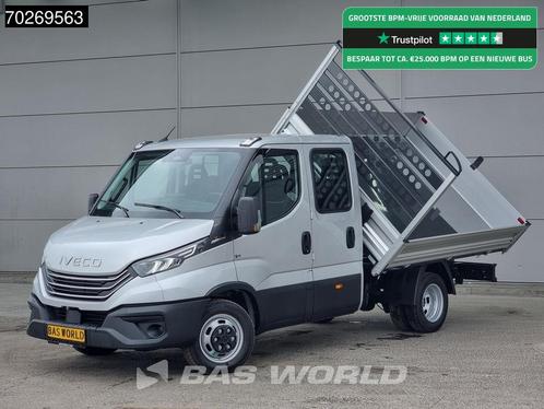 Iveco Daily 35C21 3 zijdige Kipper Dubbel Cabine 210PK 3.0L, Auto's, Bestelwagens en Lichte vracht, Bedrijf, Te koop, Achteruitrijcamera