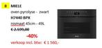 oven pyrolyse MIELE, Elektronische apparatuur, Hete lucht, Nieuw, Oven met grill, Inbouw