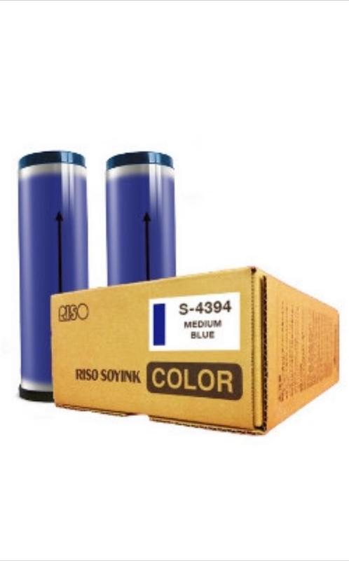 Medium blue 2 x 1000 ml riso ink s-4394 s-3981 s-3252, Informatique & Logiciels, Fournitures d'imprimante, Neuf, Cartridge