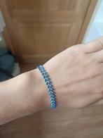 Blauw armbandje, Ophalen of Verzenden, Nieuw, Blauw, Staal