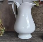 Mooie oude witte gave water / lampet kan Soc. Céram. Maestr, Antiek en Kunst, Ophalen of Verzenden