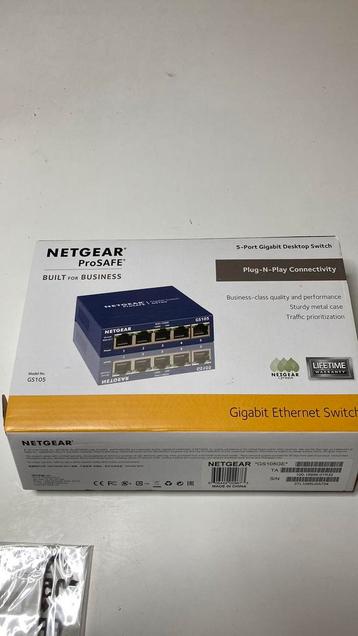 Netgear prosafe built for business met 5 gigabit poorten des beschikbaar voor biedingen