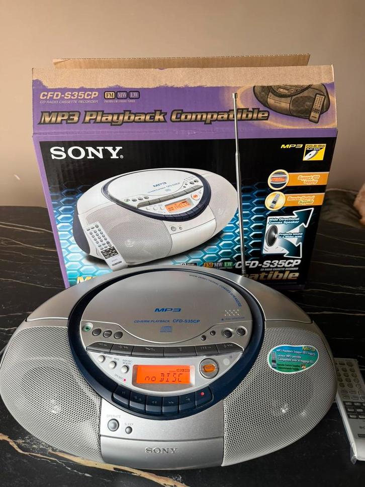 Sony CFD-S35CP lecteur Cd, TV, Hi-fi & Vidéo, Walkman, Discman & Lecteurs de MiniDisc, Enlèvement ou Envoi
