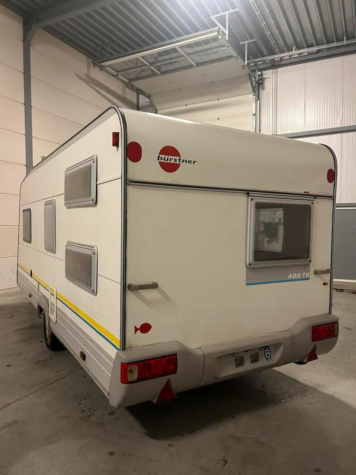 Caravan burstner stapelbedden, Caravans en Kamperen, Caravans, Particulier, tot en met 6, 1000 - 1250 kg, Standaardzit, Bürstner
