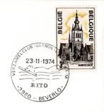 België : 23-11-1974 : Geïllustreerde stempel #@ BEVERLO @#, Met envelop, Frankeerzegel, Ophalen of Verzenden, Gestempeld