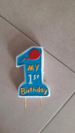 Kaars 1 ste Birthday, Ophalen of Verzenden, Gebruikt