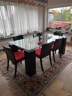 Eettafel Roche Bobois + 6 stoelen, Ophalen, Zo goed als nieuw