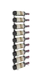 Support 9 bouteilles mural en métal 91.5cm Inox DÉSTOCKAGE, 5 tot 15 flessen, Verzenden, Nieuw, Metaal