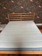 Cadre de lit IKEA avec sommiers à lattes et matelas, 1m60, Maison & Meubles, Comme neuf, Enlèvement, 200 cm, Deux personnes