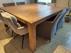 Knappe massieve tafel 180x180, Huis en Inrichting, Tafels | Eettafels, Ophalen, Gebruikt, 150 tot 200 cm, Vierkant