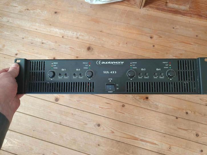 Audiophony Versterker WA-4X3, TV, Hi-fi & Vidéo, Amplificateurs & Ampli-syntoniseurs, Utilisé, Stéréo, 120 watts ou plus, Autres marques