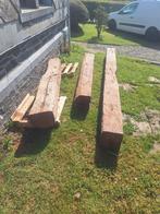3 poutres en chêne, Bricolage & Construction, Bois & Planches, Comme neuf, Chêne