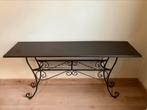 Consoletafel met ijzeren onderstel, Huis en Inrichting, Ophalen, Zo goed als nieuw