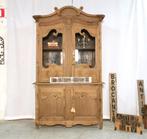 armoire normande ancienne en chêne lixivié H 233 W 142, Avec porte(s), Verre, 100 à 150 cm, Enlèvement