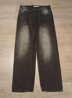 Zwarte Baggy Jeans met Faded Wash – Maat L - Bershka, Kleding | Heren, W36 - W38 (confectie 52/54), Zwart, Ophalen of Verzenden
