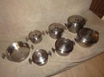 6 potten Vanstahl 18 10, Huis en Inrichting, Keuken | Potten en Pannen, Ophalen of Verzenden, Gebruikt, Inox, Overige typen