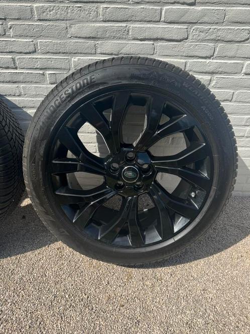 Range rover (sport) velgen met bridgestone banden, Auto-onderdelen, Banden en Velgen, Band(en), All Season, Ophalen
