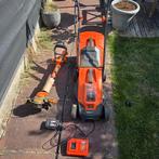 Power plus grasmaaier en bosmaaier., Ophalen, Gebruikt, Accu-grasmaaier, Opvangbak