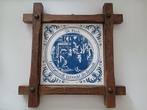 Delfst blauw tegel "De kok, Goed gevoed bewerkt Uw Gemoedt'', Antiek en Kunst, Ophalen of Verzenden