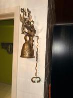 Mooie antieke goudkleurige bel, Antiek en Kunst, Ophalen, Brons